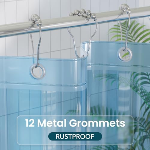 Titanker Shower Curtain Liner, Plastic Shower Liner PEVA 72 x 72 Lightweight - Image 4