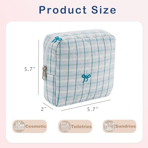 RSRSLEII Mini Quilted Striped Makeup Pouch - Image 3