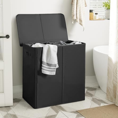 WOWLIVE 140L Double Laundry Hamper 2 Section - Image 2
