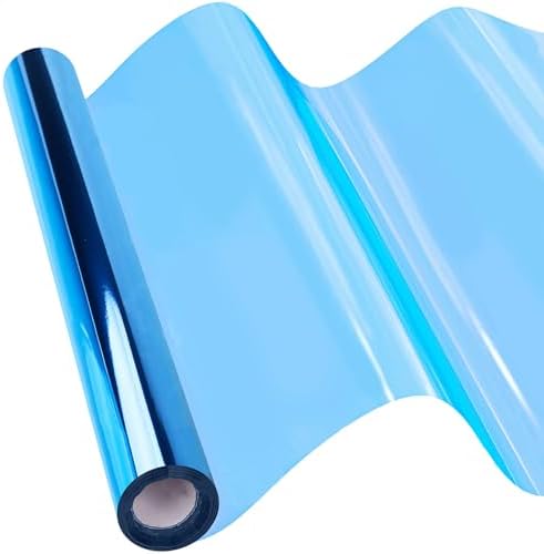 Vanhench 16" x 100' Blue Cellophane Wrap Paper by Vanhench