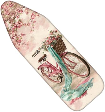 Nuxovilar Cherry Blossom Bicycle Ironing Board Cover 15x54 Cotton by Nuxovilar