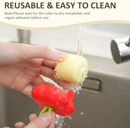 2Pcs Reusable Lint Roller Set, Portable Mini Travel Lint Roller, Washable - Image 4