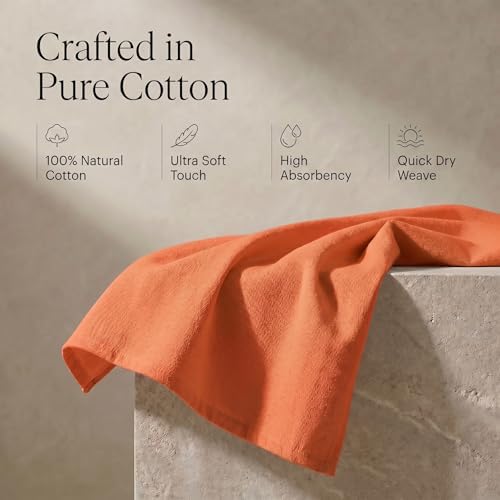 Urban Villa Kitchen Towels Cotton Dish Towels 20”x30” Coral - Image 4