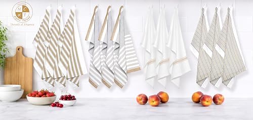 Pack of 12 Cotton Kitchen Towels Set, Dish Towels, Cleaning Rags, Kitchen Dish - Image 2