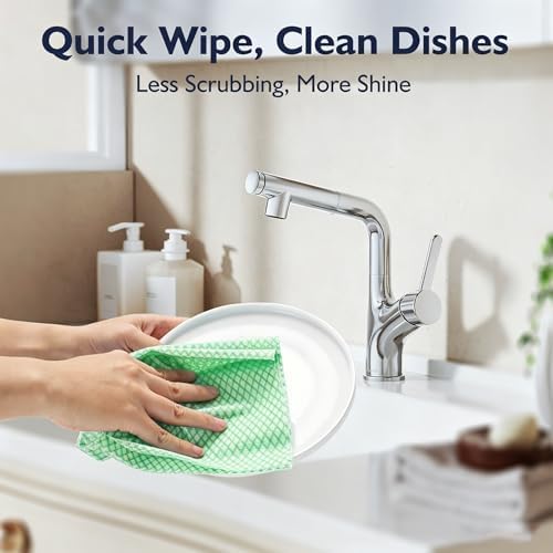 60Pack Disposable Dish Cloths for Kitchen, 13.8x15.7 Cleaning Wipes - Image 4