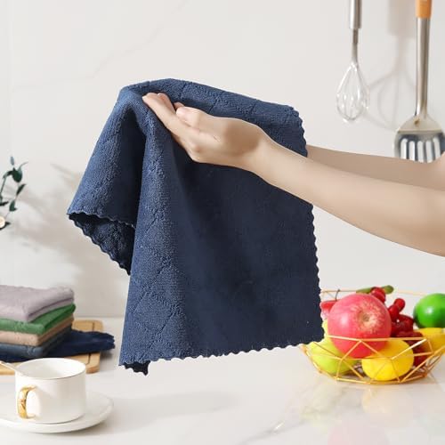 Homaxy Super Soft 12 Pack Kitchen Towels and Dishcloths Set - Image 3