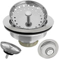 Kitchen Sink Drain 3-1/2 Inch Brushed Stainless Steel Sink Drain Strainer by Exakey