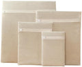 4-Piece 100% Cotton Mesh Laundry Bags, Premium Soft No-Dye Natural Delicate Bags by Unknown