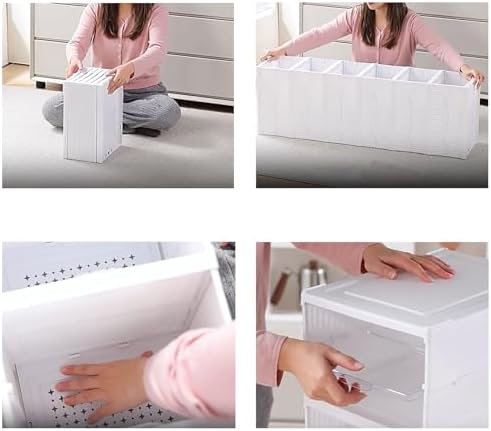Nicunom Foldable Shoe Rack Organizer, 6-Tier Shoe Storage Box Collapsible - Image 3