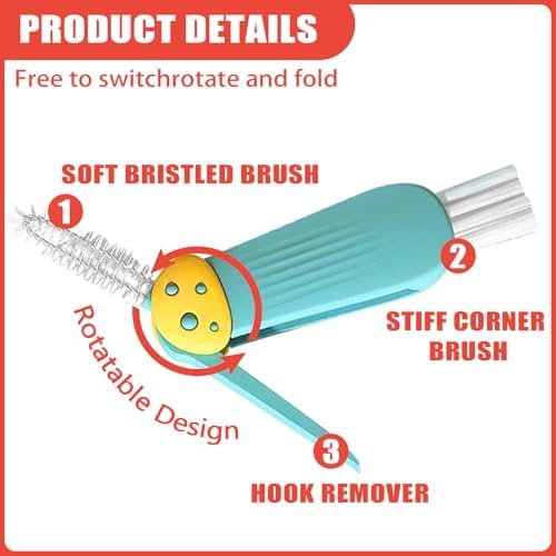 Cup Lid Gap Cleaning Brush 3PCS Bottle Brushes 3 in 1 Cup Lid Gap Cleaner - Image 4