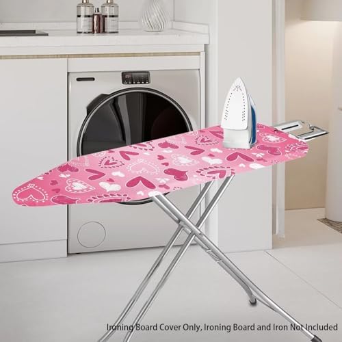 Pink Heart Ironing Board Cover Valentines Day Iron Board Cover Romantic - Image 2