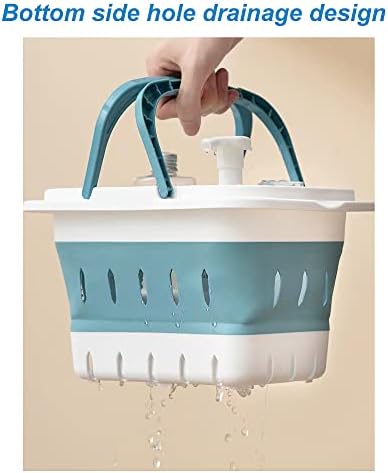 Plastic Caddy for Cleaning Supplies Products, Storage Collapsible Basket - Image 3