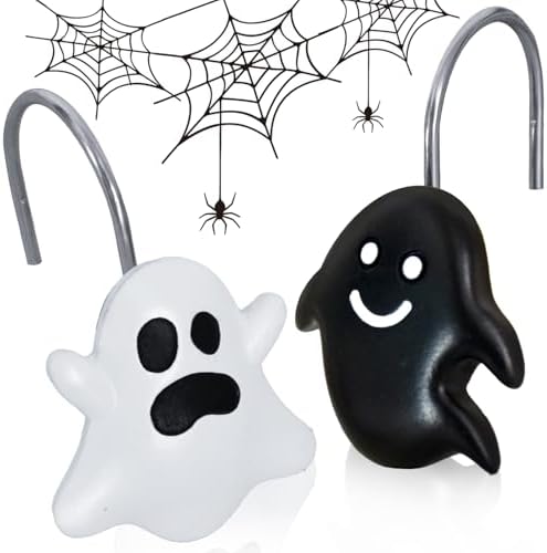 12 Pieces Halloween Shower Curtain Hooks by CTOHN