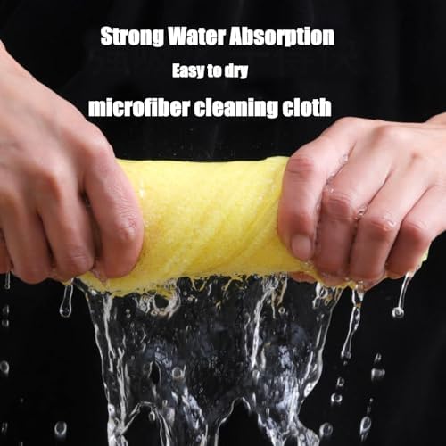 Bamboo Microfiber Cleaning Cloth-8Pcs Kitchen Wash Cloths, Wood Fiber Window - Image 5