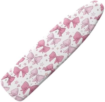 Pink Bowknot Ironing Board Covers Fits Standard Sizes Ironing Board Protector by Darisoco