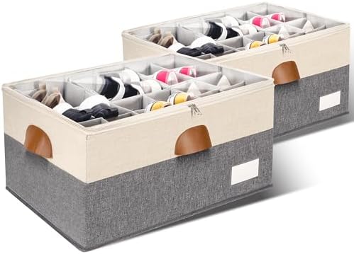 2 Pack Shoe Organizer for Closet by JHHBHV