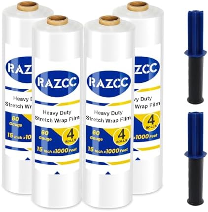 Stretch Film, RAZCC Stretch Wrap Industrial Strength, Shrink Wrap by RAZCC