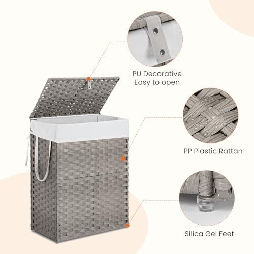 DUMOS Woven Laundry Basket - Image 5