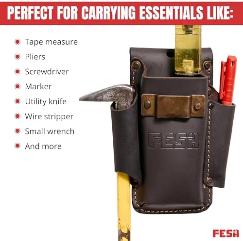 FESA Small Leather Tool Pouch - Image 6