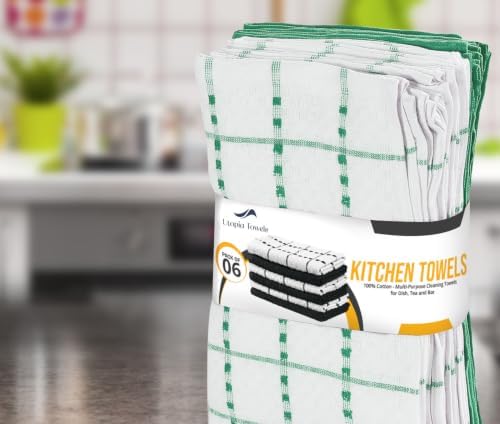 Utopia Towels Kitchen Towels 12 Pack 15x25 Inch Ring Spun Cotton Green - Image 6