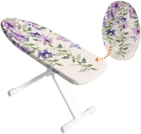 Lavender Ironing Board Cover for Iron Pad Protector Washable Table Top Ironing by HUISEFOR