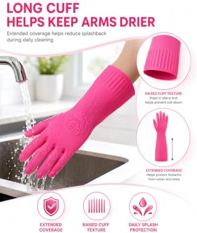 Disfore Rubber-Gloves Dishwashing Gloves - Image 4