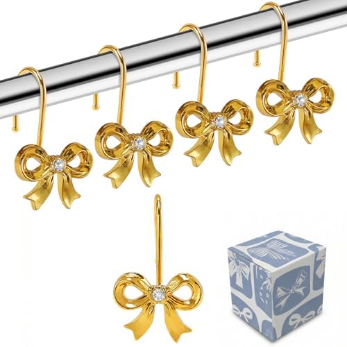 Bow Shower Curtain Hooks by YanKiTour
