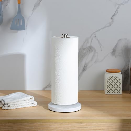 YIGII Heavy Marble Base Paper Towel Holder Countertop - Image 5