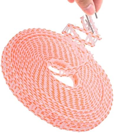 uxcell Windproof Clothesline, 8M 26ft Plastic Non-Slip Clothes Drying Rope - Image 3