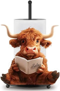 MorningRo Highland Cow Paper Towel Holder Countertop Kitchen Decor and by MorningRo