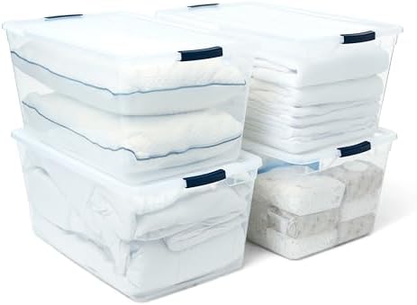 Rubbermaid Cleverstore 95 Qt Clear Storage Bins by Unknown
