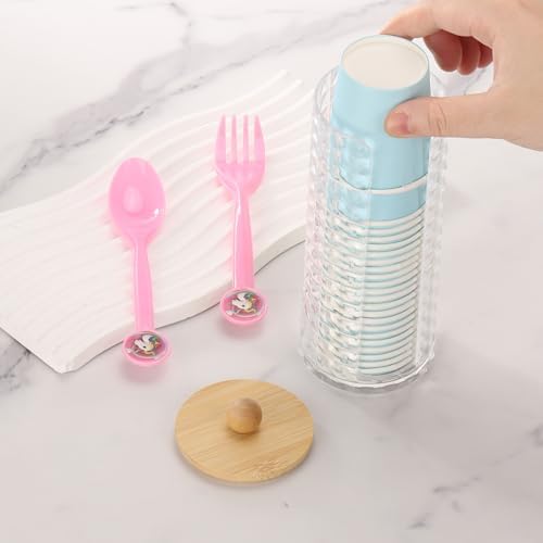 Tecbeauty Cotton Pads Holder Bathroom Storage Makeup Removers Pads Organizer - Image 5