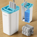 Mop and Bucket Set, Squeeze Flat Mop and Bucket System, Dry & Wet Wall Mop by Unknown