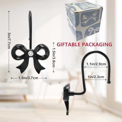 Bow Shower Curtain Hooks - Image 4