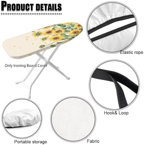 Sunflower Small Ironing Board Cover Easy to Install Table Top Ironing Board - Image 6
