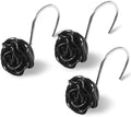 Cute Rose Floral Shower Curtain Hooks Rings by Decorateyourhome