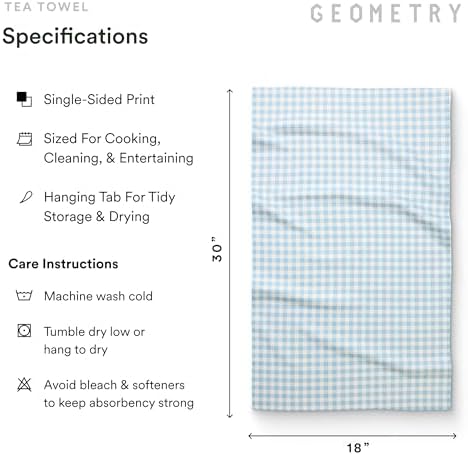 GEOMETRY Tea Towels – Spring & Summer Collection – Quick-Dry, Ultra-Absorbent - Image 6