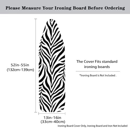 Zebra Stripes Ironing Board Covers Elastic Edge Dustproof Ironing Board Cover - Image 5