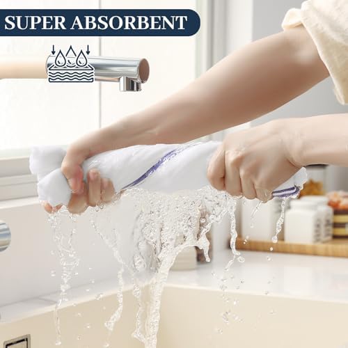 Homaxy 100% Ring Spun Cotton Kitchen Towels 8 Pack - Image 3