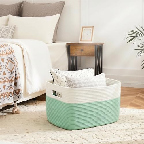 Artfeel Blanket Basket, Rectangle Woven Baskets - Image 2