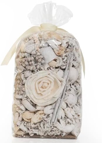 Linen White Fragrance Potpourri Bag Home Décor | Floral Petals Vase & Bowl by Naturally