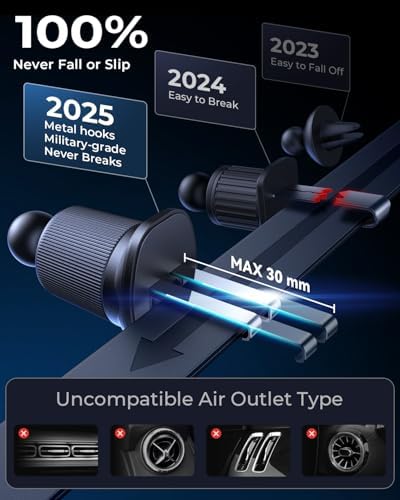 For MagSafe Car Mount Air Vent Magnetic Phone Holder - Image 5