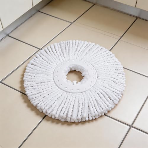 Spin Mop Heads Refill, Easy Wring Microfiber Replacement Pads - Image 2