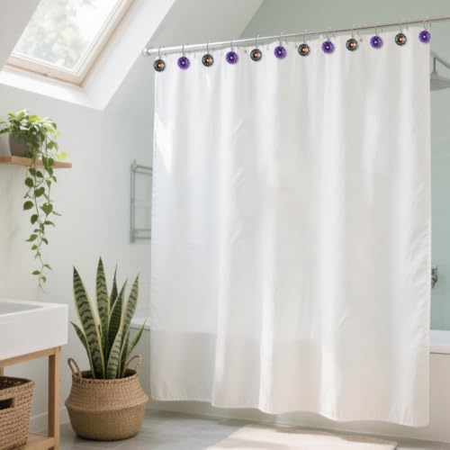 12PCS Purple Decorative Shower Curtain Hooks - Image 7