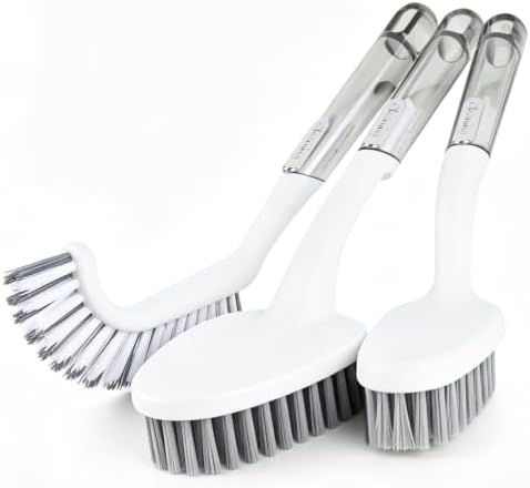 3 Pack Heavy Duty Scrub Brush for Cleaning & Grout Brush by Unknown