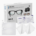 HiBloks Thick Len Wipes and 2 Cleaning Cloths by BonFook