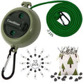 Portable Travel Clothesline, 33ft Camping Clothes line by Caudblor