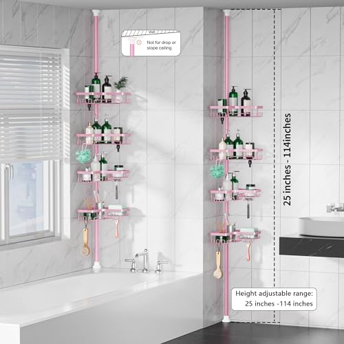 DAOYA Corner Shower Caddy Tension Pole - Image 6