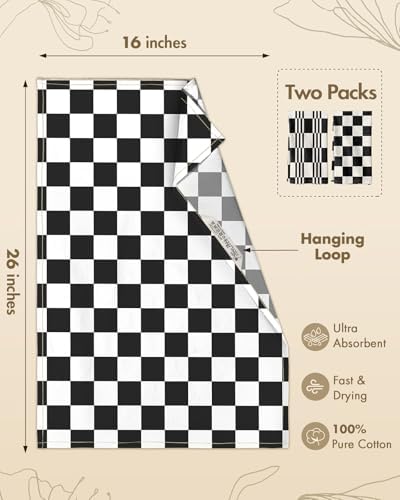 Miss Adola 2 Pack 150GSM Flour Sack Kitchen Towels - Image 4