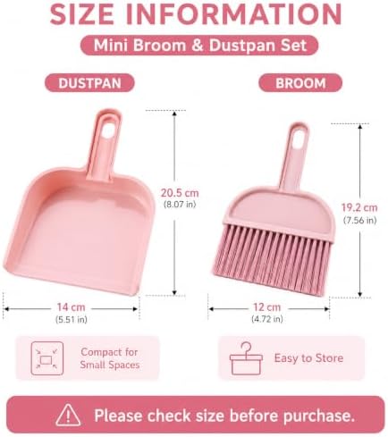 Mini Broom and Dustpan Set, Compact Cleaning Kit - Image 5